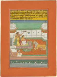 Ragini Bangali, Seite aus einem Jaipur Ragamala Set