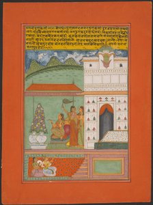 Ragini Gunakali, Seite aus einem Jaipur Ragamala Set