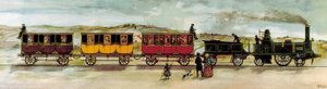 Eisenbahnlinie zwischen Barcelona und Mataro (Barcelona-Mataro) eröffnet am 28. Oktober