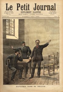 Ravachol (1859-1892, oder Francois Claudius Koenigsberg) in seiner Zelle, nach seiner Anhörung vor dem Schwurgericht am 26. April von Unknown artist
