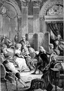 Lesung von „Paul und Virginie“ in den Salons von Madame Necker - in „Histoire de France“ von Guizot