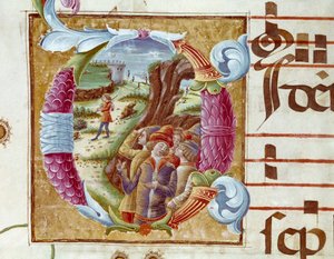 Darstellung von Joseph und seinen Brüdern (Detail) von Unknown artist