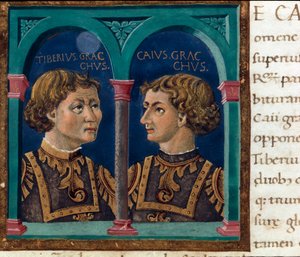 Darstellung von Tiberius Sempronius Gracchus und seinem Bruder Caius Sempronius Gracchus von Unknown artist