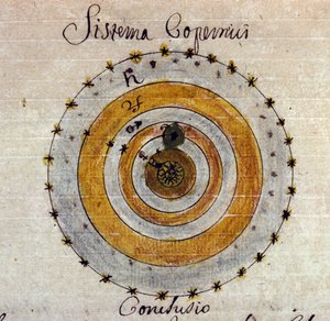 Darstellung des Systems von Nikolaus Kopernikus (Nicolaus Copernicus) von Unknown artist