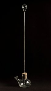 Reproduktion des Thermoskops, das vom Astronomen Galileo Galilei (1564-1642) für seine Studien über die Auswirkungen von Temperaturänderungen auf die Luftdichte verwendet wurde. 1592-1610 Florenz, Istituto e Museo di Storia delle Scienze. von Unknown artist