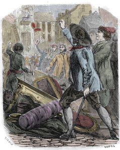 Reveillon-Unruhen zwischen dem 26. und 29. April 1789 - Französische Revolution: Reveillon-Affäre - „Plünderung der Tapetenfabrik von Jean Baptiste de Reveillon am 28. April 1789“