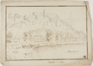 Rheinfels und Sankt Goar von Unknown artist