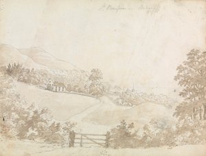 Ländliche Landschaft mit Haus, Isle of Wight von Unknown artist