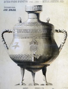 Russischer Samowar - Lithografie von Unknown artist