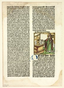 Heiliger Konrad aus Der Heiligen Leben, Winterteil, Tafel 40 aus Holzschnitten aus Büchern des 15. Jahrhunderts