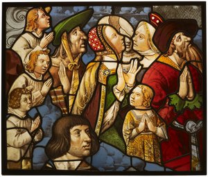 Heilige und Anbeter in Anbetung von Unknown artist