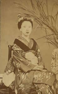 Sitzende japanische Frau von Unknown artist