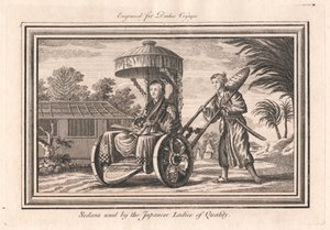 Sänften, die von japanischen Damen von Qualität benutzt werden von Unknown artist