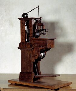 Nähmaschine von Barthélemy Thimonnier (1793-1857). 19. Jahrhundert von Unknown artist