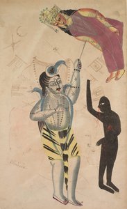 Shiva trägt den Körper seiner Sati empor