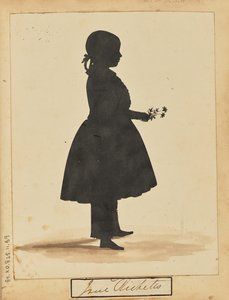 Silhouette eines Mädchens