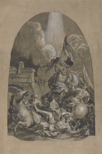 Skizze für das Ölgemälde "Die Bekehrung des Heiligen Paulus" von Unknown artist