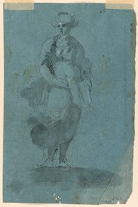 Skizzen A) Sibylle (?); B) St. Johannes predigend von Unknown artist