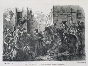 Schleudern-Szene - Das Volk fordert 1648 Brousel