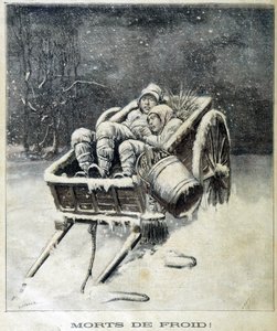 Kleiner Schornstein in der Nähe von Fougères, erfroren - in „Le Petity Journal“ von Unknown artist