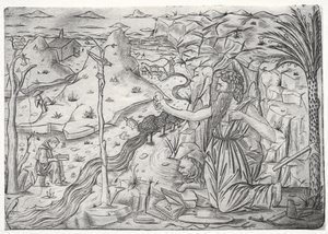 Der heilige Hieronymus in der Buße von Unknown artist