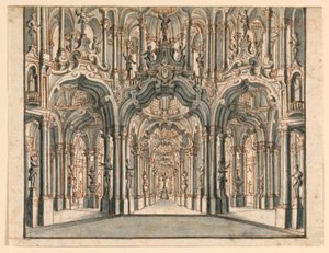 Bühnenbild, Arkaden-Palastsaal