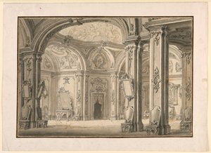 Bühnenbild: Galerie in einem Palast