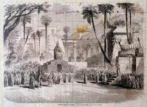 Bühnenbild für den zweiten Akt von Semiramide