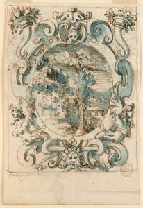 Riemenwerk Design mit Landschaft