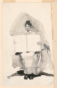 Studie einer jungen Frau von Unknown artist