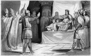 Nachfolge von Ludwig dem Frommen, 816: der Kaiser des Westens von Unknown artist
