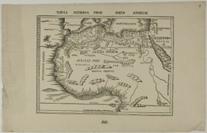 Moderne Karte des ersten Teils von Afrika