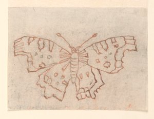 Textildesign: Ein Schmetterling