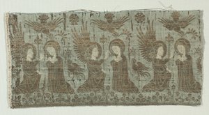 Textilfragment mit der Verkündigung von Unknown artist