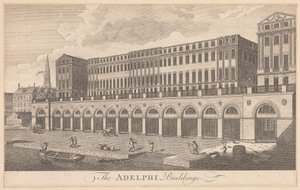 Die Adelphi-Gebäude von Unknown artist