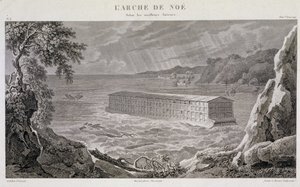 Die Arche Noah unter der Sintflut (Gravur von Fortier und Bovinet) von Unknown artist