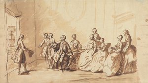 Die Ankunft von Prinz Friedrich aus Hannover im Jahr 1728? von Unknown artist