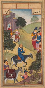 Der Einzug in Jerusalem, aus einem Spiegel der Heiligkeit (Mir’at al-quds) von Pater Jerome Xavier