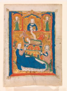 Die Geburt Christi mit Gott dem Vater, Joseph und Engeln von Unknown artist