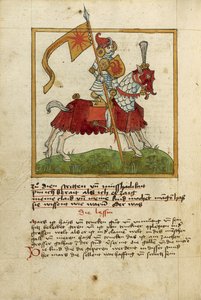 Der Planet Mars als gepanzerter Ritter zu Pferd von Unknown artist