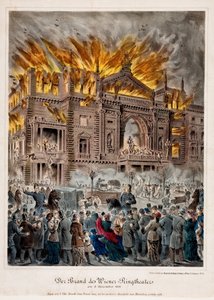 Der Ringtheaterbrand in Wien am 8. Dezember von Unknown artist