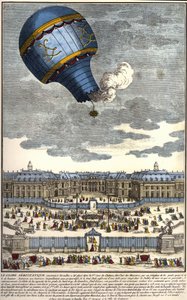 Der aerostatische Globus, gebaut in Versailles 1783