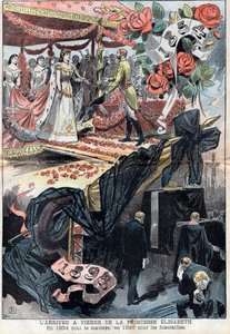 Die Ankunft von Elisabeth von Wittelsbach in Wien von Unknown artist