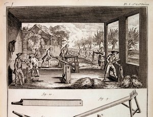 Der Hanfanbau - in „Encyclopédie“ von Denis Diderot und Jean Le Rond d