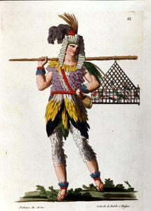 Die Rolle des Papageno, Figur aus Mozarts „Die Zauberflöte“ von Unknown artist