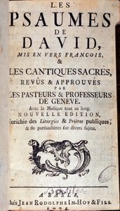 Titelseite der David-Psalmen (1774) von Unknown artist