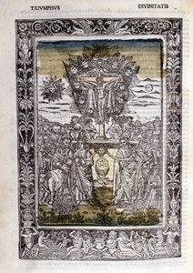 Triumph der Gottheiten von Francesco Petrarca. Miniatur. Bibl. Trivulziana, Mailand