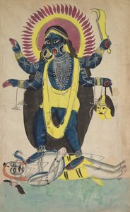 Zwei Aspekte von Kali: Kali tanzt auf Shiva von Unknown artist