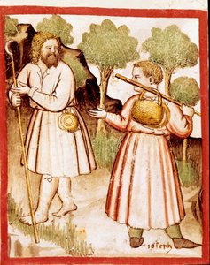 Zwei Miniaturschäfer aus dem Codex 212