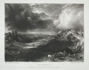 Verschiedene Landschaftsmotive, charakteristisch für englische Szenerien aus Bildern von John Constable, R.A.: Eine Heide von Unknown artist
